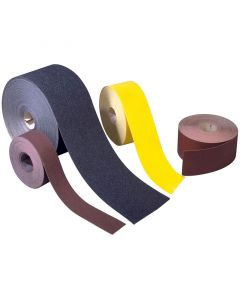 Rouleau de papier abrasif jaune