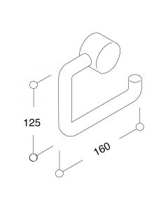 Porte rouleau papier WC
